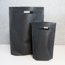 블랙 부직포쇼핑백(70g)부직포가방, 타공형