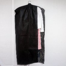 블랙 투명창 부직포 옷커버(40g)의류커버.슈트커버